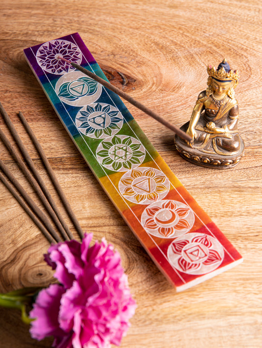 Räucherzubehör - Schiffchenhalter Chakra